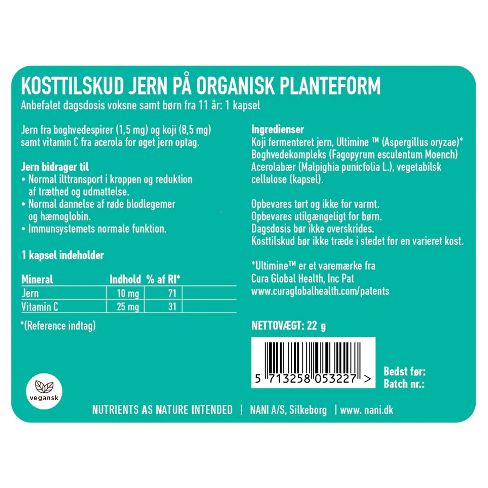 Nani Jern+C vitamin - 60 tabeletter