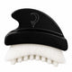 Feminine Lymfebørste & Gua Sha – sort massageredskab med lyse børstehår